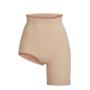 Skims Seamless Sculpt Mid Thigh Shorts One Leg right leg exposed large NWOT